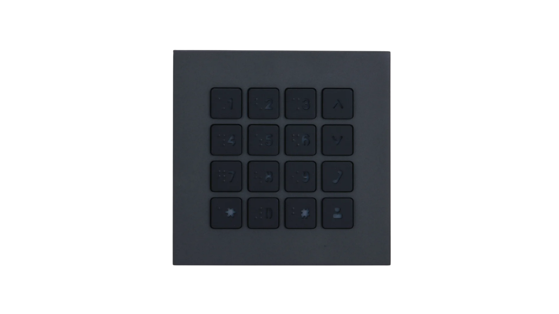 Defendex Code Zutrittsmodul mit Tastatur für IP Video-Türsprechanlage in Anthrazit